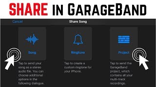 How to shareexport GarageBand iOS projects iPhoneiPad [upl. by Letrice473]