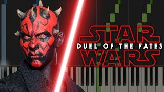 Star Wars Duel Of The Fates  Piano Tutorial [upl. by Edgell]