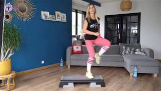 COURS DE STEP  NIVEAU FACILE  Jessica Mellet  Cardio Fitness [upl. by Roderick151]