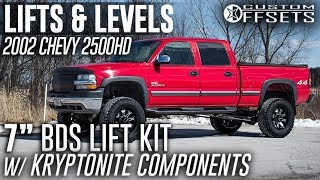 Lifts amp Levels 2002 2500HD 7quot BDS Lift Kit 0110 GM 1500 amp 2500 [upl. by Eimmat]