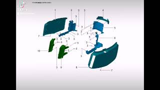 Yadea E8S Parts Illustration amp Part Numbers [upl. by Oinotnanauj]