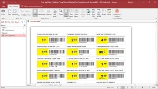 How to Create Your Own Price Tags in Access amp Excel [upl. by Sivaj]