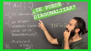 ¿Es DIAGONALIZABLE esta MATRIZ  71  113 [upl. by Nageet]