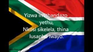 South African National Anthem with lyrics [upl. by Hung]