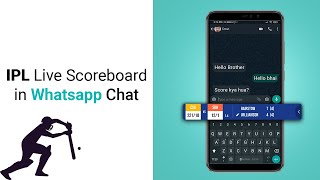 IPL Live Scoreboard in whatsapp keyboard  Bobble Keyboard  shorts  Secret Tips and Tricks 2021 [upl. by Nelyag356]