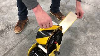 How To Use The New Mighty Liner Floor Tape Applicator [upl. by Acinyt]