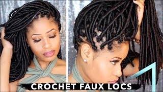 How To ➟ CROCHET FAUX LOCS 🔥 NO cornrows NO wrapping freeparting [upl. by Venuti]