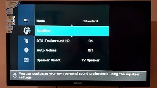 Adjust Bass on Samsung LED TV [upl. by Sharon]