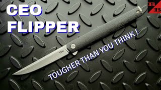 CRKT CEO Flipper  Full Review With CloseUps [upl. by Tnomel]