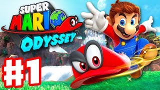 Super Mario Odyssey  Gameplay Walkthrough Part 1  Cap and Cascade Kingdom Nintendo Switch [upl. by Doris456]