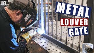 Metal Louver Gate Build  JIMBOS GARAGE [upl. by Lynne]