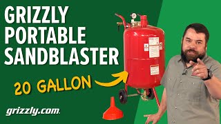 Grizzly 20 Gallon Portable Sandblaster Product Review [upl. by Amathiste791]