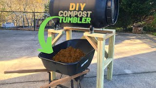 DIY Compost Tumbler  PART 1  Building The Frame [upl. by Audrye604]