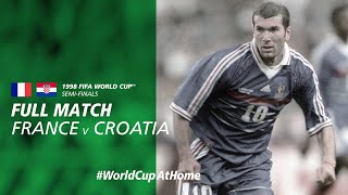 France v Croatia  1998 FIFA World Cup  Full Match [upl. by Trahern]