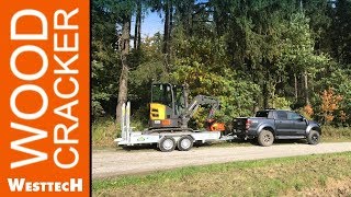 Baumschere Woodcracker CL190 und Volvo ECR25D Mini Bagger  Coming soon [upl. by Juanne194]