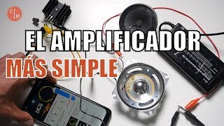 EL AMPLIFICADOR DE SONIDO MÁS FÁCIL DE HACER  1 SOLO TRANSISTOR [upl. by Swec306]