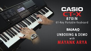 Casio Portable Electronic Keyboard CT X870IN  Unboxing amp Demo  w Mayank Arya [upl. by Seline]