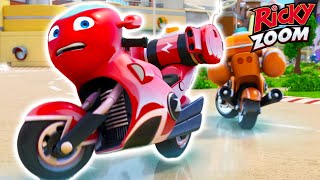 Full Episode Slippy Street 🏍️ Ricky Zoom ⚡ Cartoons for Kids  Ultimate Rescue Motorbikes for Kids [upl. by Christean236]