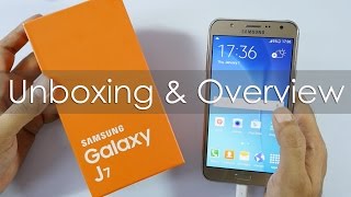 Samsung Galaxy J7 4G Smartphone Unboxing amp Overview [upl. by Oiramad]