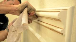 How to Glaze Architectural Moulding  Faux Finish [upl. by Haff403]