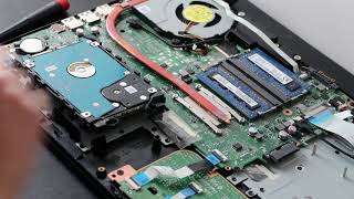 How To Replace Toshiba Satellite HDD Hard Drive SSD Solid State Drive amp RAM [upl. by Nossyla]