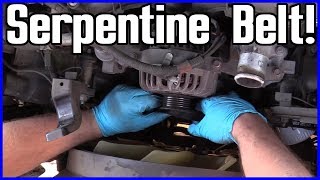 Serpentine Belt Replacement Ford F150 54L V8 20042008 [upl. by Tecla304]