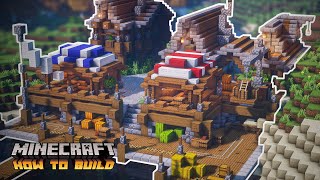 Minecraft How to Build Medieval Docks and Medieval Shop [upl. by Taro]