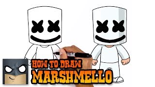 How to Draw Marshmello  Cartooning Club Tutorial [upl. by Siobhan]