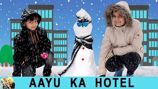 AAYU KA HOTEL  Funny Types of people in Hotel  Travel Vlog  Aayu and Pihu Show [upl. by Gerlac]