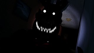 Nightmare Shadow Bonnie jumpscare FNAF4 [upl. by Lad]