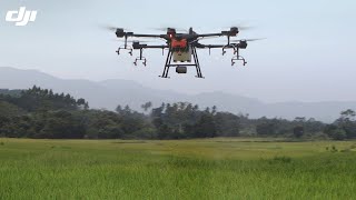 DJI  Agras T16  Agricultural Spraying Drone [upl. by Eicirtap]