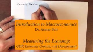 Introduction to Macroeconomics Measuring GDP and Economic Growth [upl. by Ahsead]