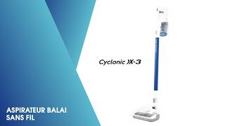 Découvrez laspirateur balai EXCELINE CYCLONIC X3 [upl. by Arehs]