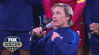 Abby Wambach gets emotional while addressing fans  FOX SOCCER [upl. by Manda155]