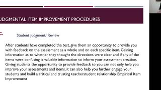 Lesson 7 Improving Classroom Based Assessment Test [upl. by Noraf]