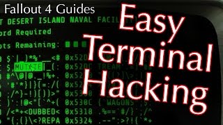 Fallout 4 How to Hack Terminals  This Trick Makes It Easier [upl. by Grishilda]