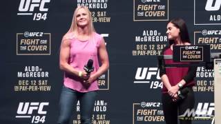 UFC 194 Holly Holm QampA [upl. by Nosiaj3]