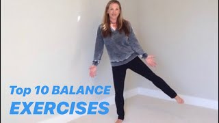 TEN BEST BALANCE EXERCISES from Physical Therapist [upl. by Ramsa]