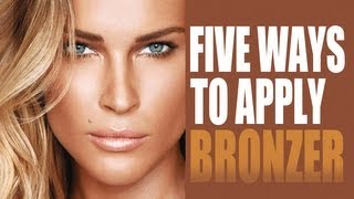 5 DIFFERENT WAYS TO APPLY BRONZER SUMMER GLOW TUTORIAL [upl. by Mellisent]