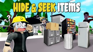 5 HIDE amp SEEK ITEMS In Brookhaven WID amp Accessories Name  Roblox Part 3 [upl. by Nosmas]