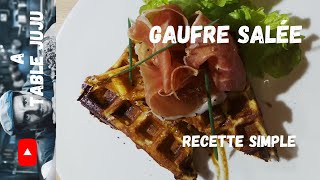 Gaufre au bleu  croustillante et moelleuse  A table Juju [upl. by Gabriell]