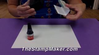 How to ReInk a 2000 Plus SelfInking Stamp [upl. by Yrakcaz]