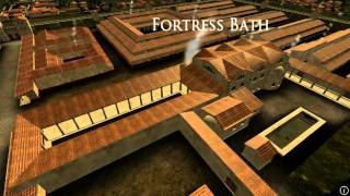 Animation of ancient Roman Fort in Caerleon Wales [upl. by Burke760]