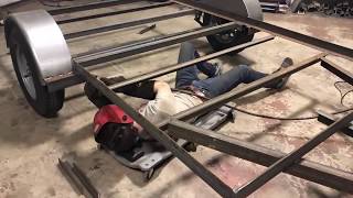 Trailer Build Manufacturing Welding Up a Utility Trailer [upl. by Jamima]