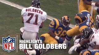 WWE Star Bill Goldberg NFL Highlights  Atlanta Falcons [upl. by Lesiram]