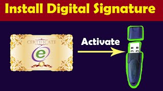 How to Install Digital Signature Certificate DSC  download DSC in token emudhra  Activate DSC [upl. by Ahaelam]