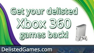 How to get your Delisted Xbox 360 games back  DelistedGamescom [upl. by Htebsle451]