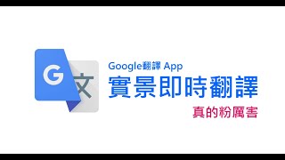 Google翻譯App：你可能不知道的神奇 quot實景即時翻譯quot功能 [upl. by Acirederf283]