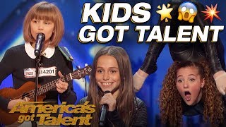 Grace VanderWaal Sofie Dossi And The Most Talented Kids Wow  America’s Got Talent [upl. by Eileek]