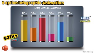 8PowerPoint MORPH Animation  Tricky GLASS FILL ANIMATION Morph transition [upl. by Finstad]